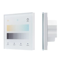Фото #1 товара INTELLIGENT ARLIGHT Сенсорная панель SMART-DALI-301-11-1G-4SC-MIX-IN White (BUS/24V, Touch, 2.4G) (IARL, IP20 Пластик, 5 лет)