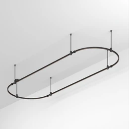 Фото #1 товара Основание ART-APRIORI-OVAL-ROD-400-3000x1000 (BK) (Arlight, IP20 Металл, 3 года)