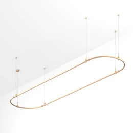 Фото #1 товара Основание ART-APRIORI-OVAL-HANG-4000x1000 (GD) (Arlight, IP20 Металл, 3 года)