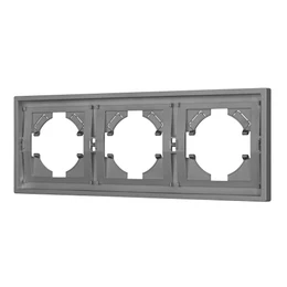 Фото #1 товара Рамка пластиковая FRM-TENDO-PL-3-GR (Arlight, Графитовый)