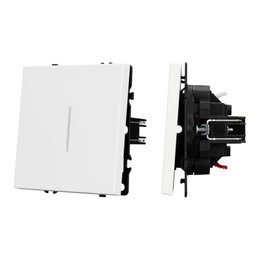 Фото #1 товара Механизм выключателя одноклавишный непроходной LED SWT-NOBE-MK01-SFPL-L-WH (230V, 10A) (Arlight, Белый кварц)