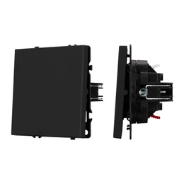 Фото #1 товара Механизм выключателя одноклавишный непроходной SWT-NOBE-MK01-SFPL-BK (230V, 10A) (Arlight, Черный оникс)