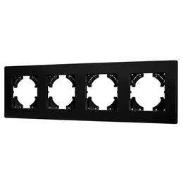 Фото #1 товара Рамка пластиковая FRM-PERIO-PL-4-BK (Arlight, -)