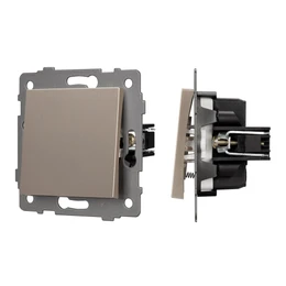 Фото #1 товара Механизм выключателя одноклавишный самовозвратный SWT-MKR1-PL-GD-V (250V, 10A) (Arlight, -)