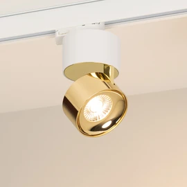 Фото #1 товара Светильник SP-PLURIO-TRACK-4TR-R77-9W Warm3000 (WH-BRS, 36 deg, 230V) (Arlight, IP20 Металл, 3 года)