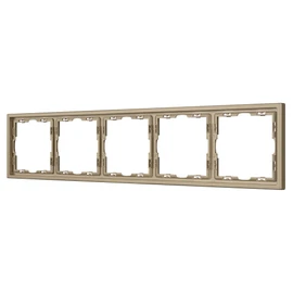 Фото #1 товара Рамка пластиковая FRM-NOBE-SFPL-5-GD (Arlight, Золотой песок)