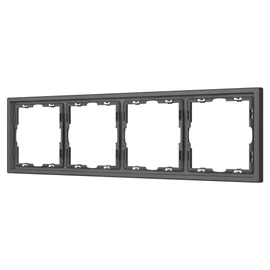 Фото #1 товара Рамка пластиковая FRM-NOBE-SFPL-4-GR (Arlight, Серый базальт)