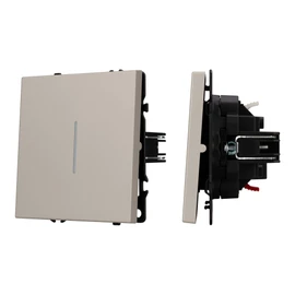 Фото #1 товара Механизм выключателя одноклавишный проходной LED SWT-NOBE-MKP1-SFPL-L-CA (230V, 10A) (Arlight, Кашемир)