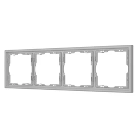 Фото #1 товара Рамка пластиковая FRM-NOBE-SFPL-4-IS (Arlight, Никель)