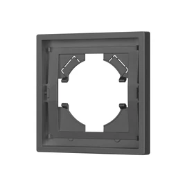 Фото #1 товара Рамка пластиковая FRM-TENDO-SFPL-1-GR (Arlight, Матовый графитовый)