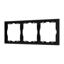 Фото #1 товара Рамка пластиковая FRM-NOBE-SFPL-3-BK (Arlight, Черный оникс)