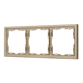 Фото #1 товара Рамка пластиковая FRM-NOBE-SFPL-3-GD (Arlight, Золотой песок)