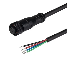 Фото #1 товара Коннектор питания ARL-WAVE-1010-RGB-CON-POWER-FEMALE-BLK (Arlight, IP67 Пластик, 3 года)