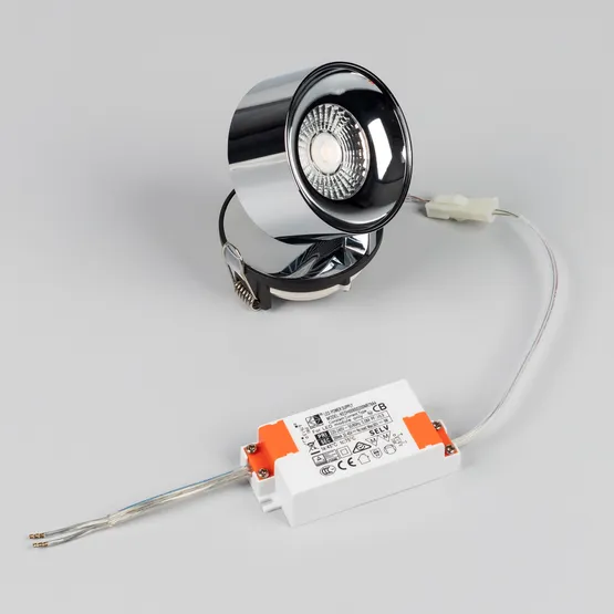 Фото #3 товара Светильник SP-PLURIO-BUILT-R77-9W Warm3000 (BK-CHR, 36 deg, 230V) (Arlight, IP20 Металл, 3 года)