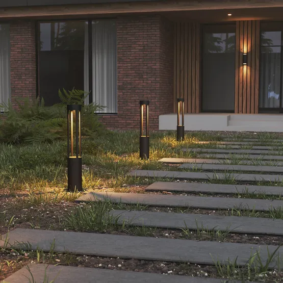 Фото #6 товара Светильник LGD-CASTELLO-BOLL-H800-20W Warm3500-MIX (GR, 80 deg, 230V) (Arlight, IP65 Металл, 5 лет)