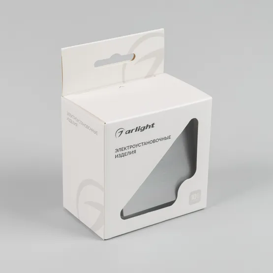 Фото #4 товара Механизм выключателя одноклавишный непроходной SWT-MK01-PL-GR-V (250V, 10A) (Arlight, -)