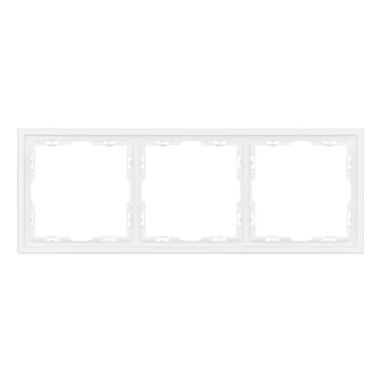 Фото #3 товара Рамка пластиковая FRM-NOBE-SFPL-3-WH (Arlight, Белый кварц)