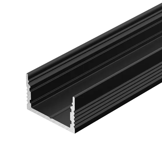 Фото #2 товара Профиль SL-SLIM15-H10-2000 BLACK (Arlight, Алюминий)