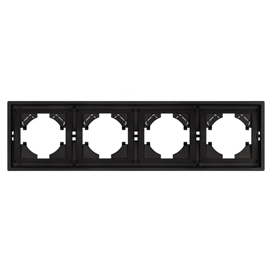 Фото #3 товара Рамка пластиковая FRM-TENDO-SFPL-4-BK (Arlight, Матовый черный)