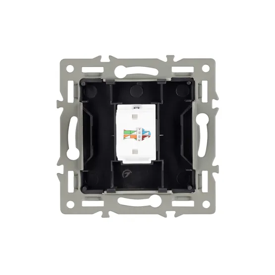 Фото #2 товара Механизм компьютерной розетки SCT-MPC1-PL-GR (RJ-45, CAT6) (Arlight, -)