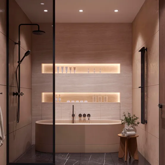 Фото #4 товара Светодиодная лента герметичная COB-PSW-X480-6mm 24V Warm3500 (8 W/m, IP67, 5m) (Arlight, -)