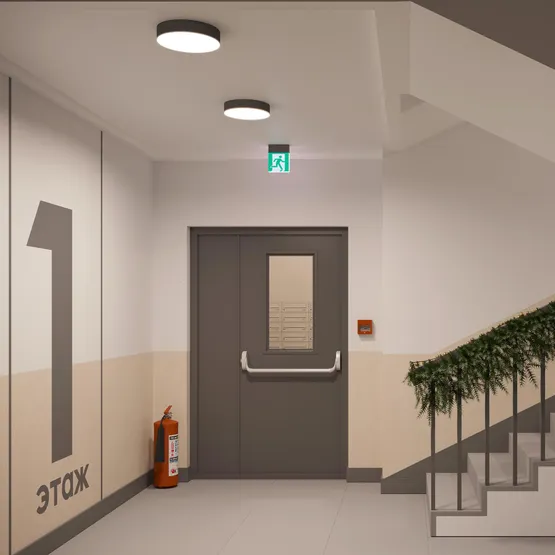 Фото #6 товара Световой указатель EMG-MARK-L-3H-BK (Arlight, IP40 Металл, 5 лет)