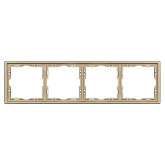 Фото #3 товара Рамка пластиковая FRM-NOBE-SFPL-4-GD (Arlight, Золотой песок)