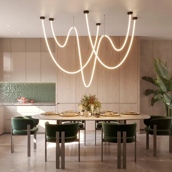 Фото #4 товара Светильник SP-TROPIC-SURFACE-R18-L10000-110W Warm3000 (BK, 360 deg, 230V) (Arlight, IP20 Пластик, 3 года)