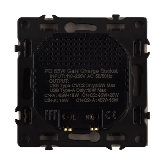 Фото #2 товара ARL NOBE USB Розетка тип А+С+С софт-тач кашемир SCT-MUACC-SFPL-FC-CA (65W, QC3) (Arlight, -)