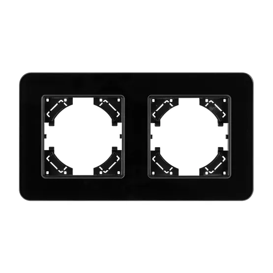 Фото #2 товара Рамка стеклянная FRM-OMALI-GS-2-BK (Arlight, -)