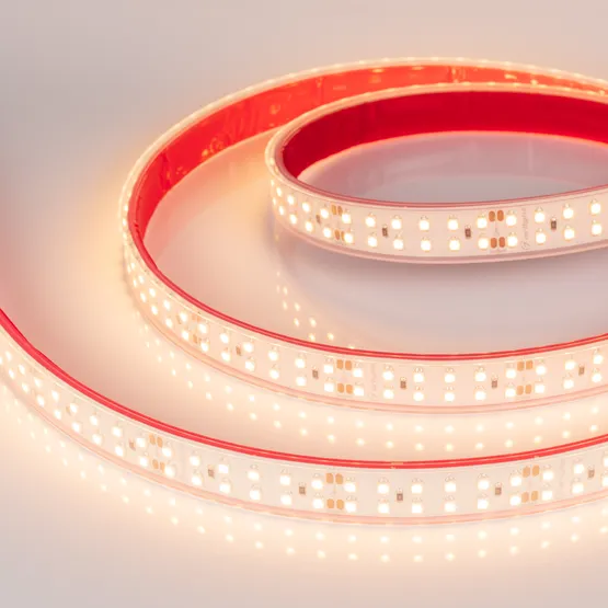 Фото #3 товара Светодиодная лента RTW 2-5000P 24V Warm2700 2x2 (3528, 1200 LED, LUX) (Arlight, 19.2 Вт/м, IP66)