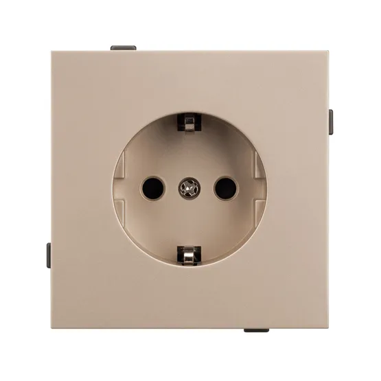 Фото #2 товара Механизм электрической розетки SCT-TENDO-MEU1-PL-GD (230V, 16A) (Arlight, Песочный)