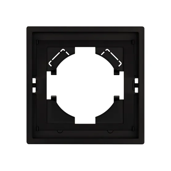 Фото #3 товара Рамка пластиковая FRM-TENDO-PL-1-BK (Arlight, Черный)