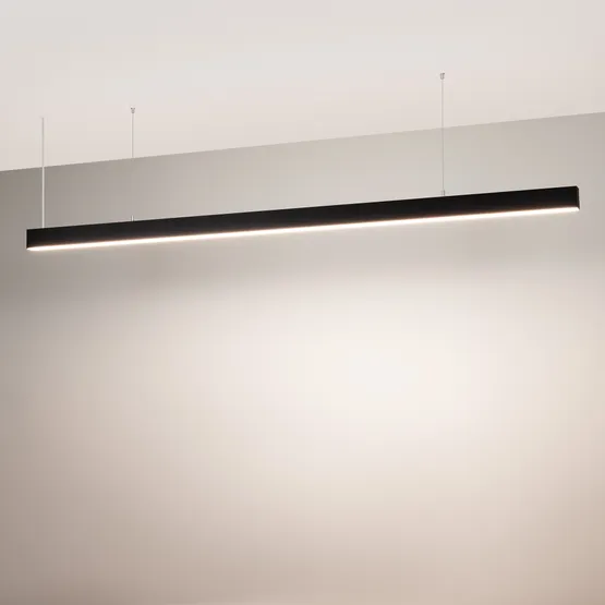 Фото #2 товара Профиль с экраном SL-LINE-4970-2500 BLACK+OPAL (Arlight, Алюминий)