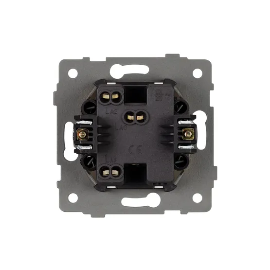 Фото #2 товара Механизм выключателя одноклавишный проходной SWT-MKP1-PL-WH-V (250V, 10A) (Arlight, -)