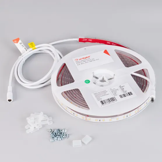 Фото #2 товара Светодиодная лента герметичная RTW-PS-A80-12mm 24V Warm2400 (4.8 W/m, IP67, TWP100, 5m) (Arlight, -)