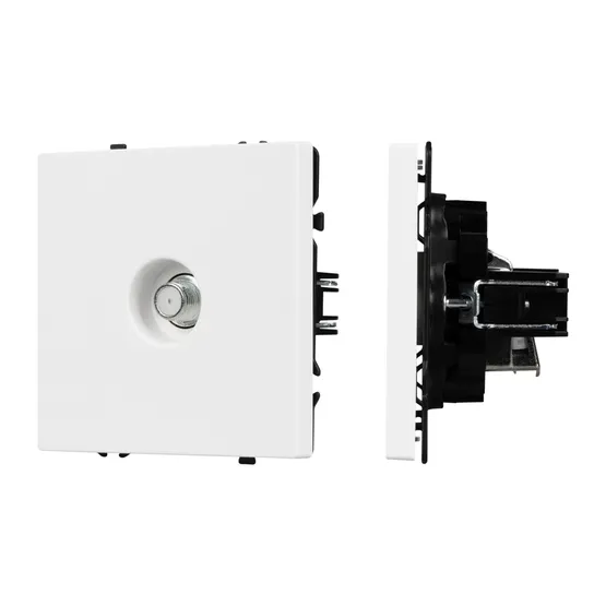 Фото #1 товара Механизм спутниковой розетки SCT-NOBE-MST1-SFPL-WH (SAT) (Arlight, Белый кварц)