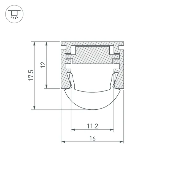 Фото #6 товара Профиль PDS-REGULOR-2000 ANOD (Arlight, Алюминий)