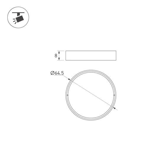 Фото #4 товара Светофильтр LGD-ARTIFACT-COLORFUL-FIX-ZOOM-R65 (BK-PK) (Arlight, Металл)