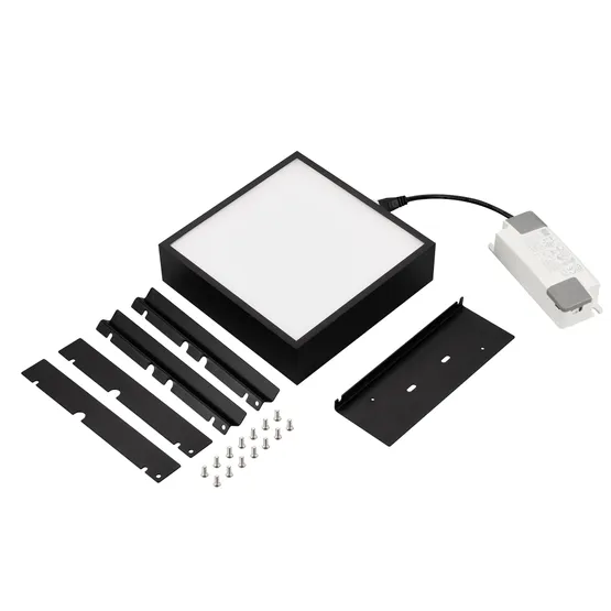 Фото #3 товара Светильник DL-GRIGLIATO-S140x140-18W Day4000 (BK, 100 deg, 230) (Arlight, IP40 Металл, 5 лет)