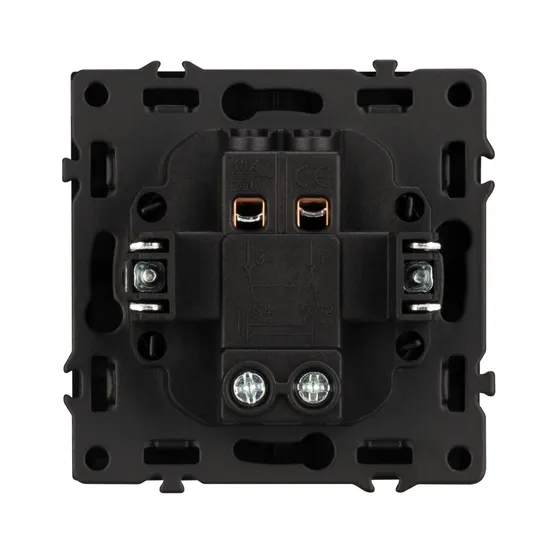 Фото #2 товара Механизм выключателя одноклавишный перекрёстный SWT-NOBE-MKX1-SFPL-GR (230V, 10A) (Arlight, Серый базальт)