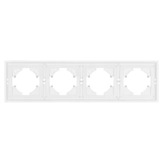 Фото #3 товара Рамка пластиковая FRM-TENDO-PL-4-WH (Arlight, Белый)