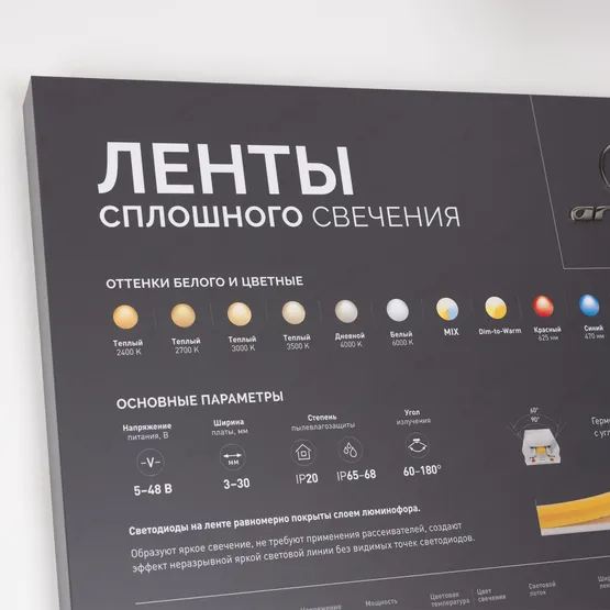 Фото #8 товара Стенд Ленты ARL-COB-01-1760х600mm (230V) (Arlight, -)