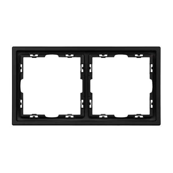 Фото #2 товара Рамка пластиковая FRM-NOBE-SFPL-2-BK (Arlight, Черный оникс)