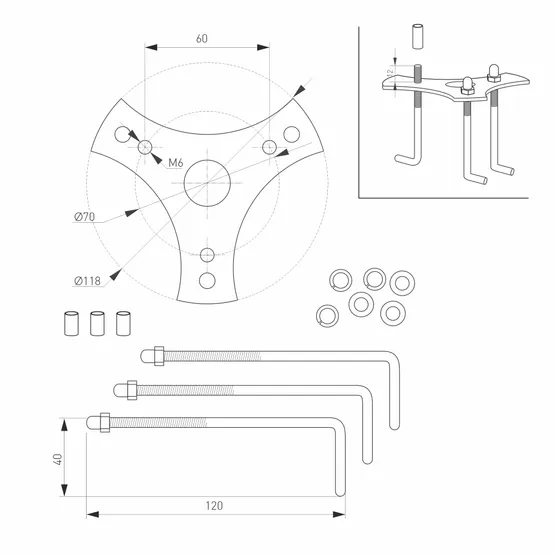 Фото #6 товара Светильник LGD-STEM-BOLL-H900-10W Warm3000 (GR, 185 deg, 230V) (Arlight, IP65 Металл, 3 года)