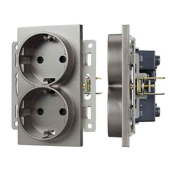 Фото #1 товара Механизм электрической розетки SCT-MEUD-PL-GR (250V, 16A) (Arlight, -)