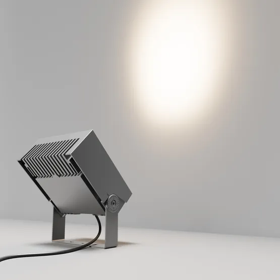 Фото #3 товара Светильник ALT-BLOCK-S220x220-50W Warm3000 (GR, 15 deg, 230V) (Arlight, IP66 Металл, 3 года)