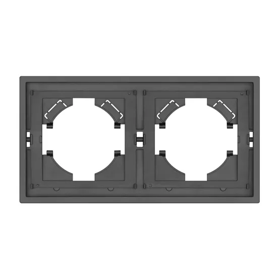Фото #3 товара Рамка пластиковая FRM-TENDO-SFPL-2-GR (Arlight, Матовый графитовый)
