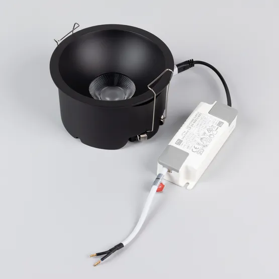 Фото #5 товара Светильник MS-HARBOR-R123-20W Warm3000 (BK, 36 deg, 230V) (Arlight, IP20 Металл, 5 лет)