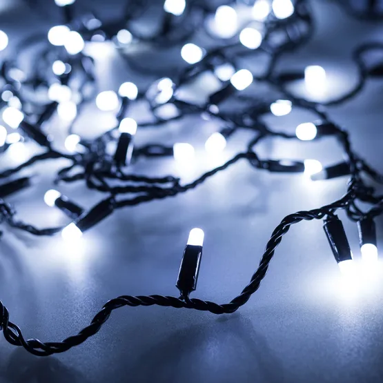 Фото #1 товара Светодиодная гирлянда ARD-STRING-CLASSIC-10000-BLACK-100LED-MILK-FLASH White (230V, 7W) (Ardecoled, IP65)